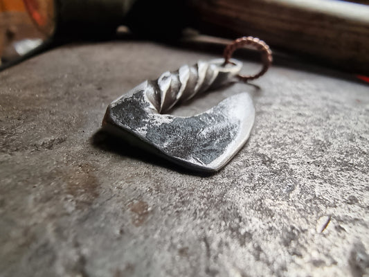 Hand forged Viking axe pendant